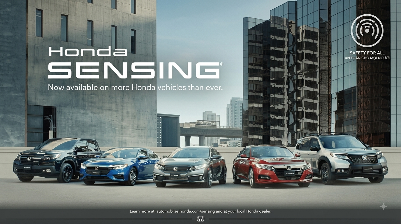 HONDA SENSING – CÔNG NGHỆ HỖ TRỢ LÁI XE AN TOÀN TIÊN TIẾN CỦA HONDA